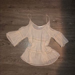 Boho style off the shoulder top